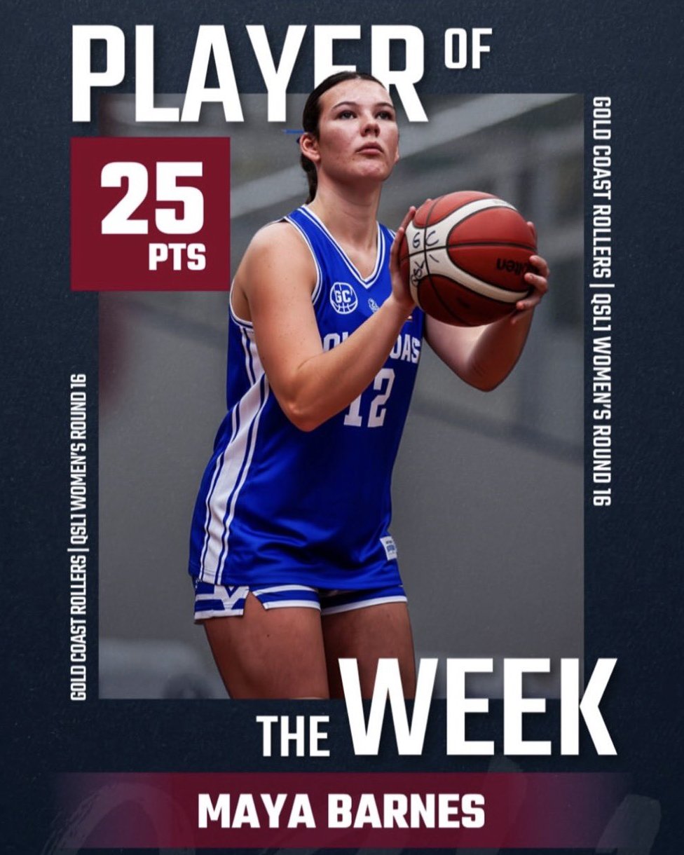 Maya Barnes, QSL1 Women's Round 16 Player of the Week, Gold Coast Rollers